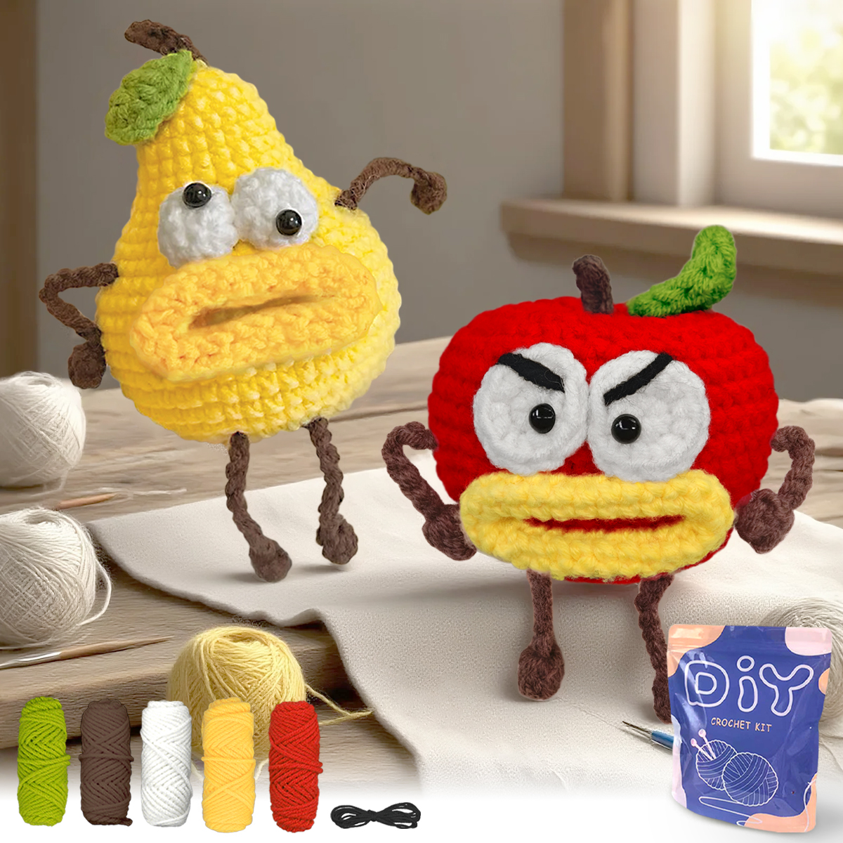 Art Craft Yarn - YAMAXIN DIY Crochet Kit for Beginners
