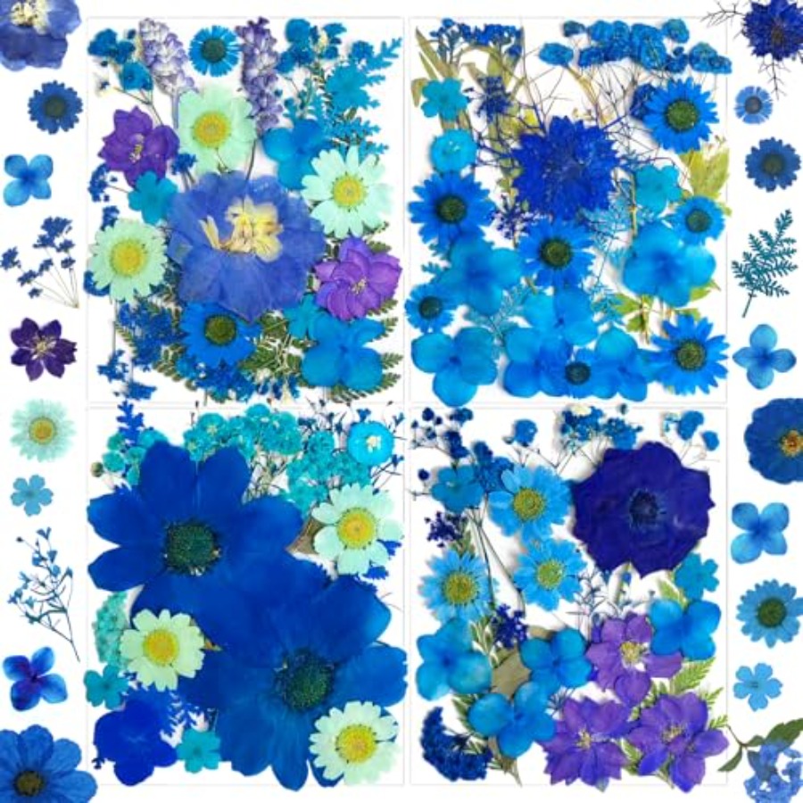 The Art And Craft Of Jewelry - 94Pcs Dried Pressed Flowers for Resin