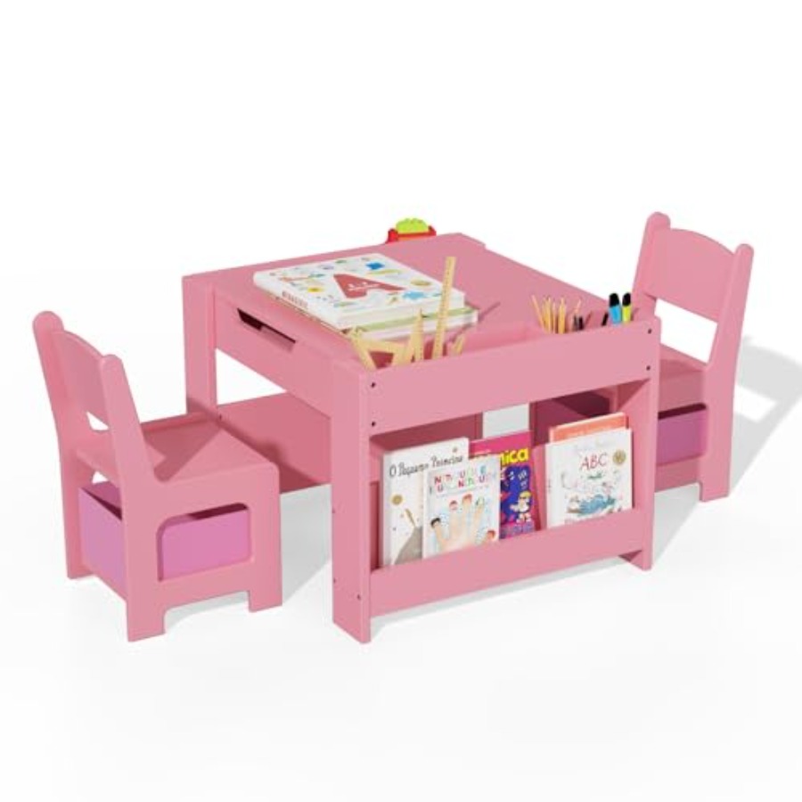 Art And Craft For Nursery - 4 in 1 Wooden Activity Table