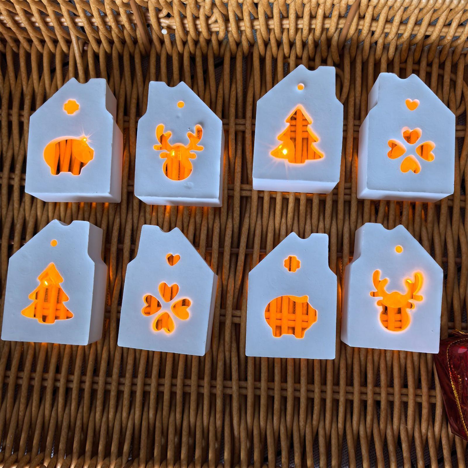The Art And Craft Of Jewelry - House Silicone Mold 4-Cavity Christmas Mould