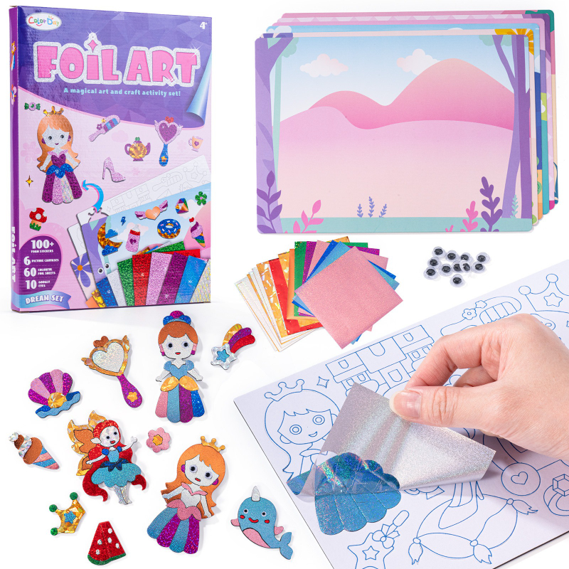 Art Craft Dinosaurs - Foil Arts and Crafts for Kids