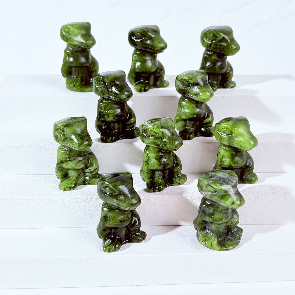 1PC Natural Crystal Green Jade - Art Craft Dinosaurs review and price