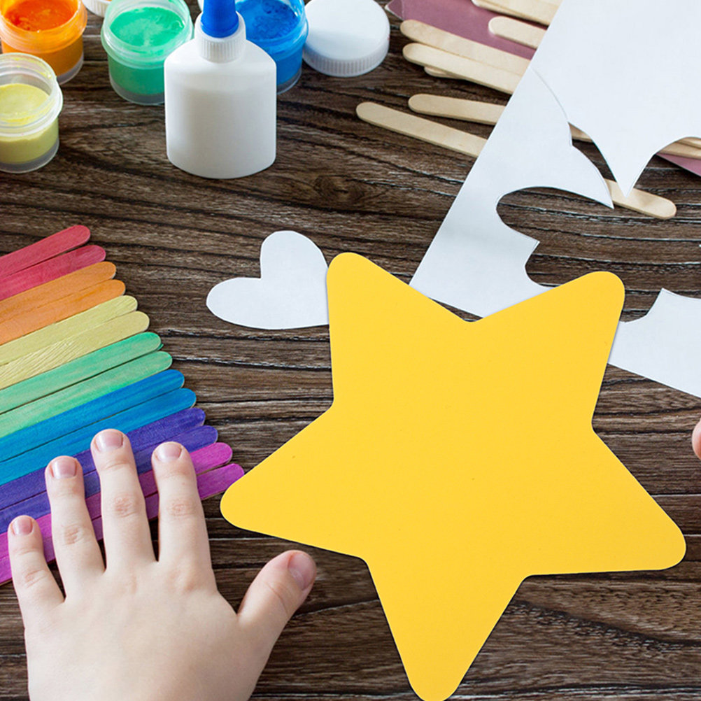 180Pcs Adorable Star Paper Cut - Art And Craft For Nursery review and price