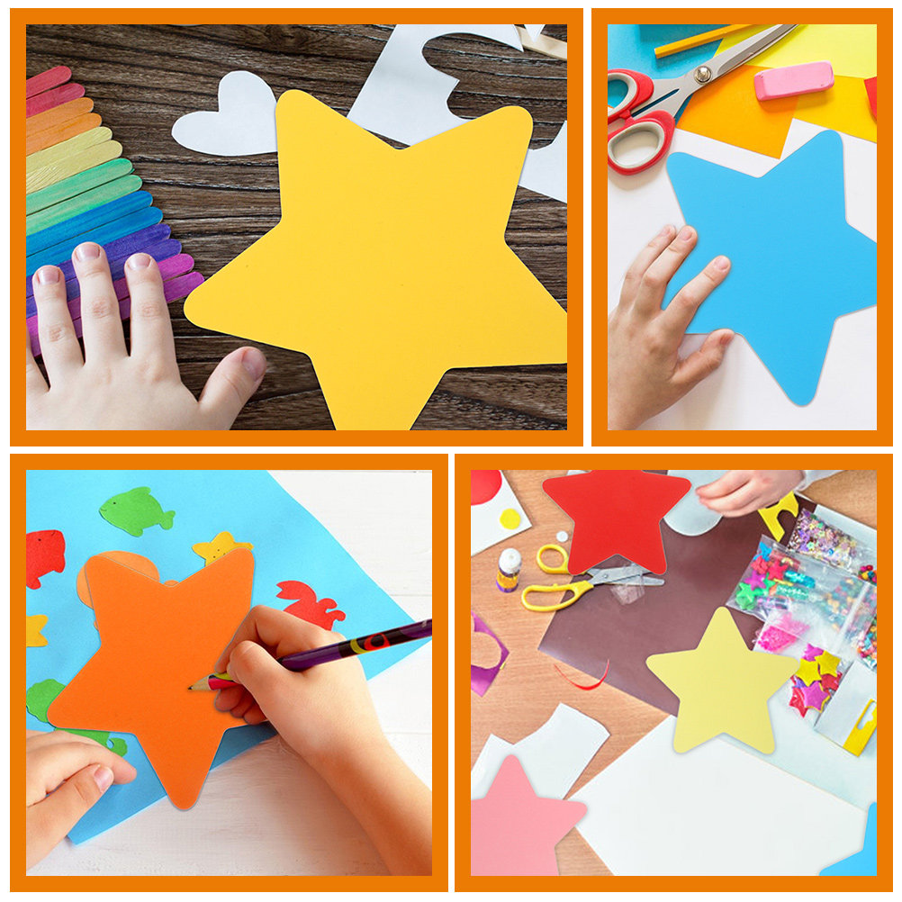 180Pcs Adorable Star Paper Cut - Art And Craft For Nursery review and price