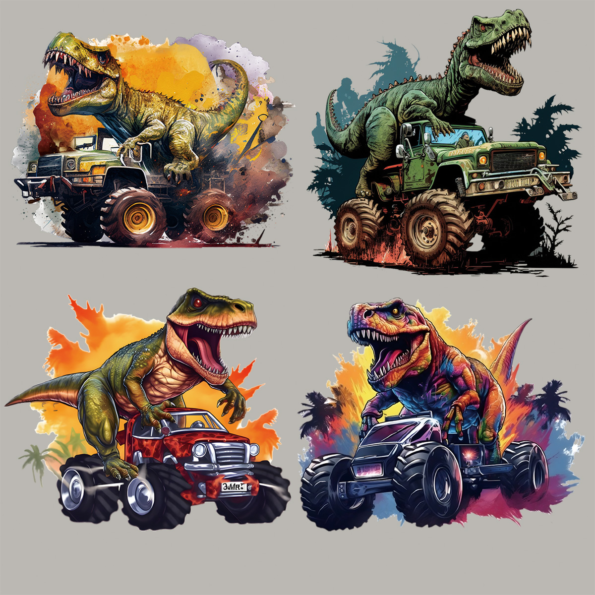Big Truck Dinosaur Iron On Pat - Art Craft Dinosaurs review and price