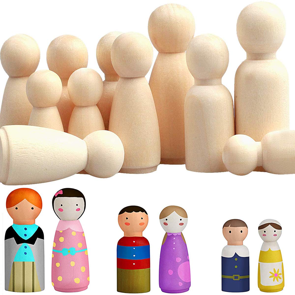 10/5/3/2Pcs Unfinished Wood Pe - Art And Craft For Nursery review and price