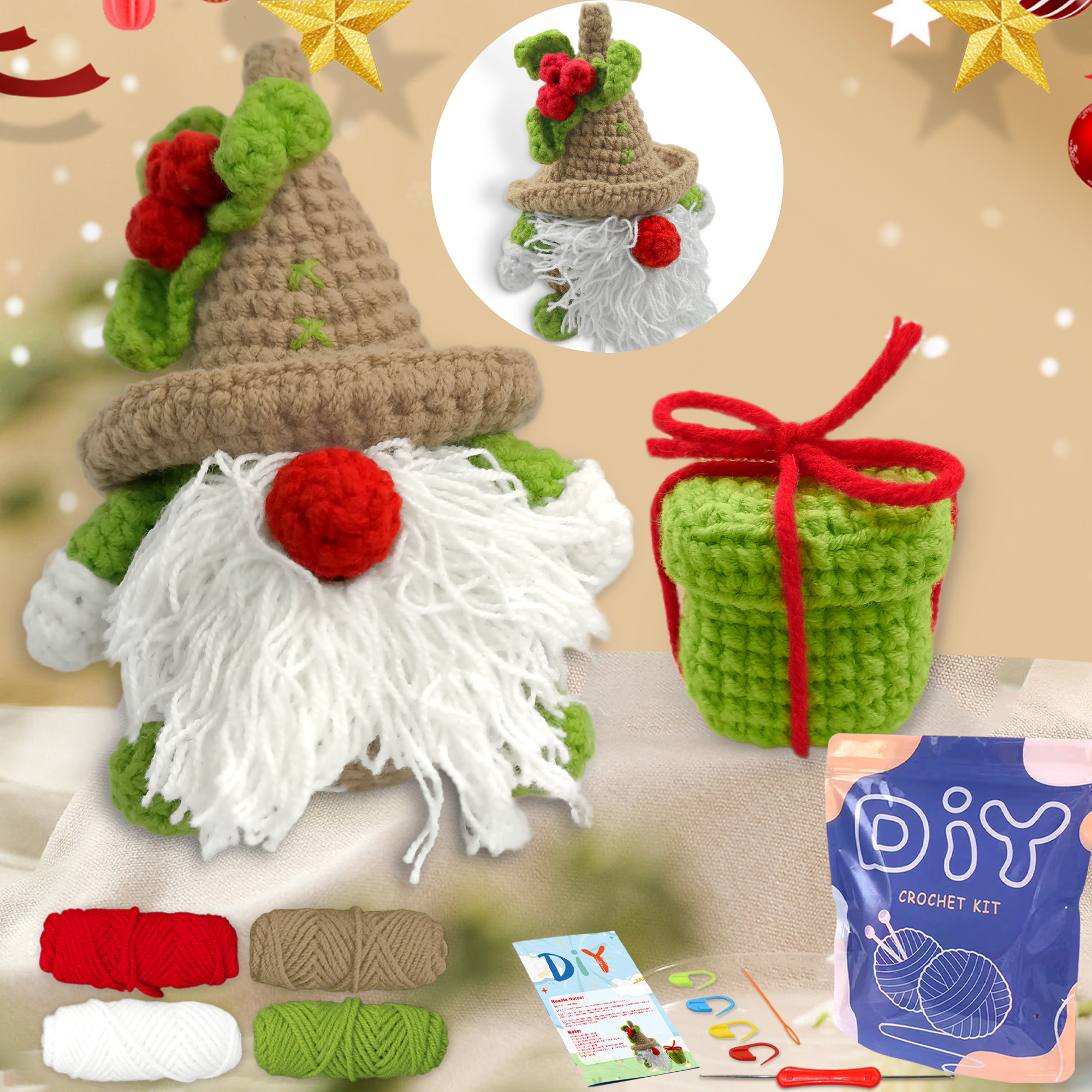 YAMAXIN 2PC Christmas Themed C - Art Craft Yarn review and price