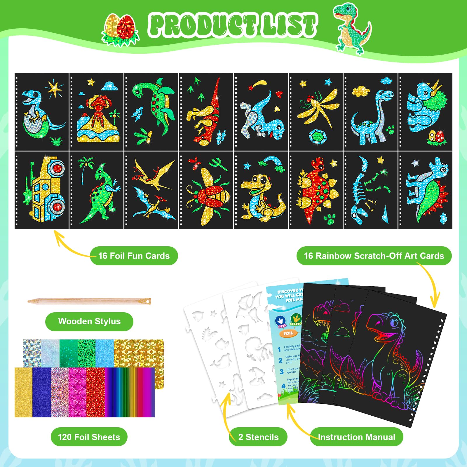 Dinosaur Scratch Art Book for  - Art Craft Activities review and price