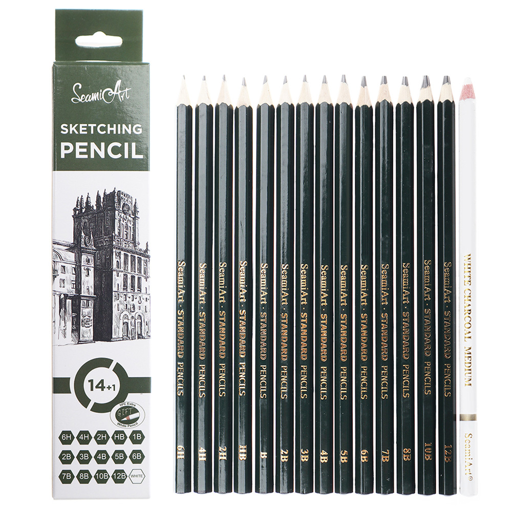 14PCS Sketching Pencil Set (6H - Sketching Charcoal Set review and price