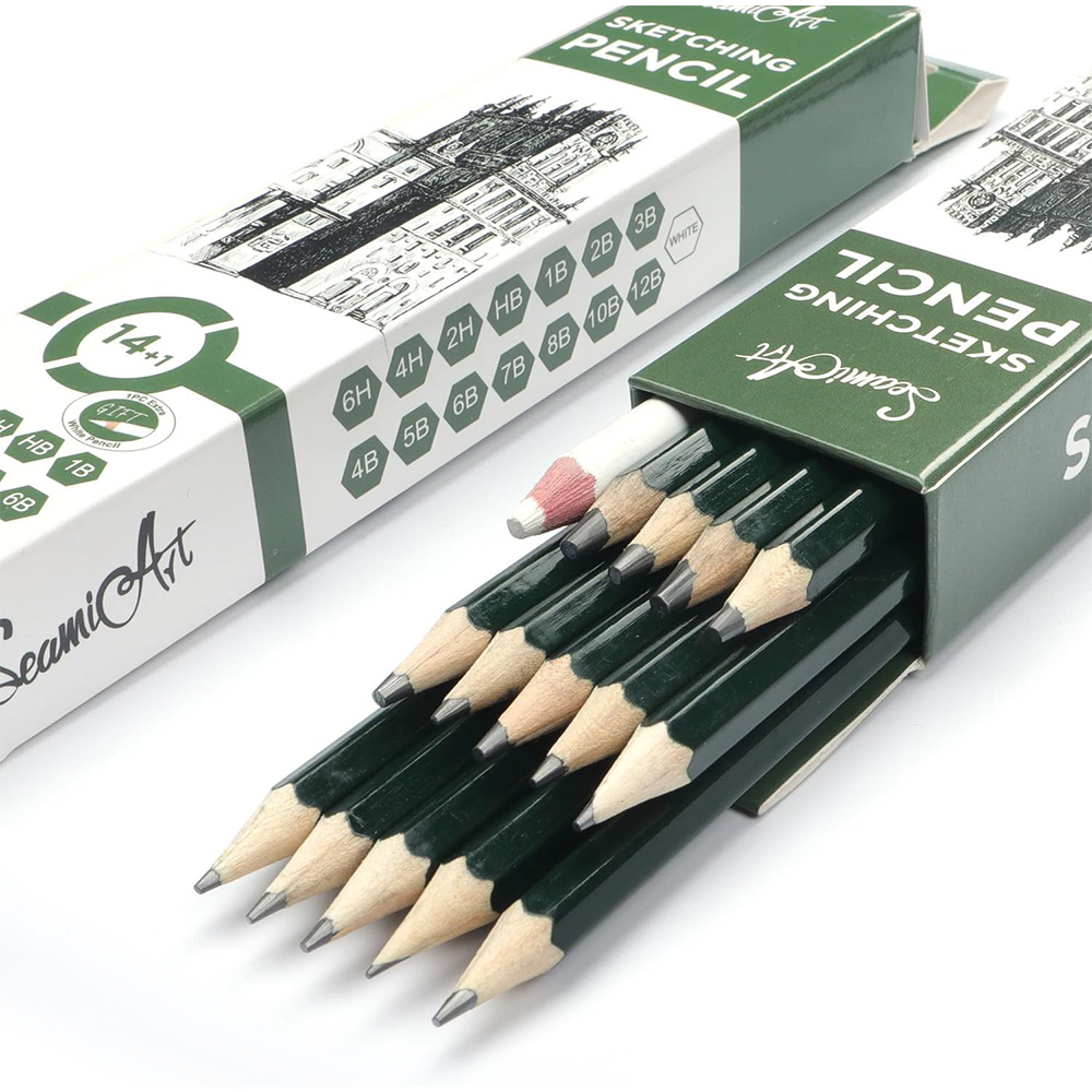 14PCS Sketching Pencil Set (6H - Sketching Charcoal Set review and price