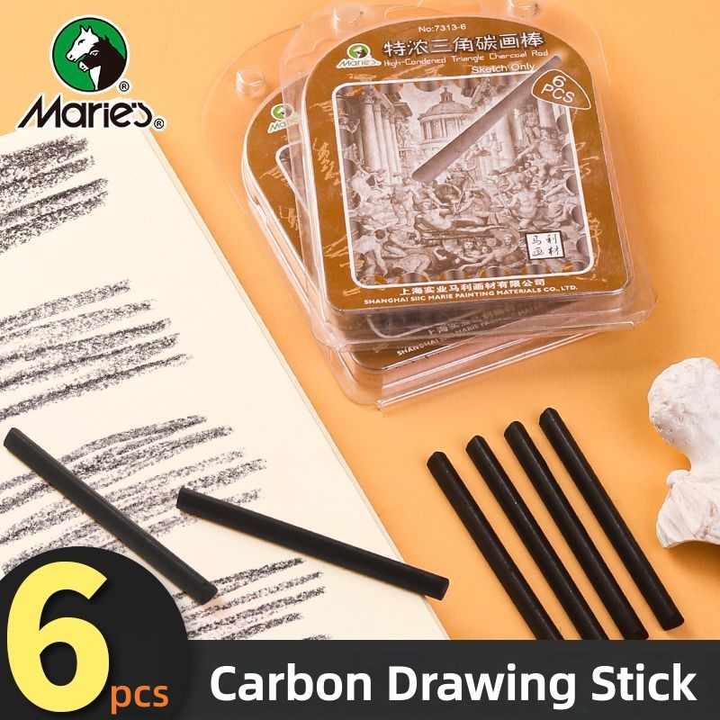 Triangle charcoal drawing stic - Sketching Charcoal Set review and price