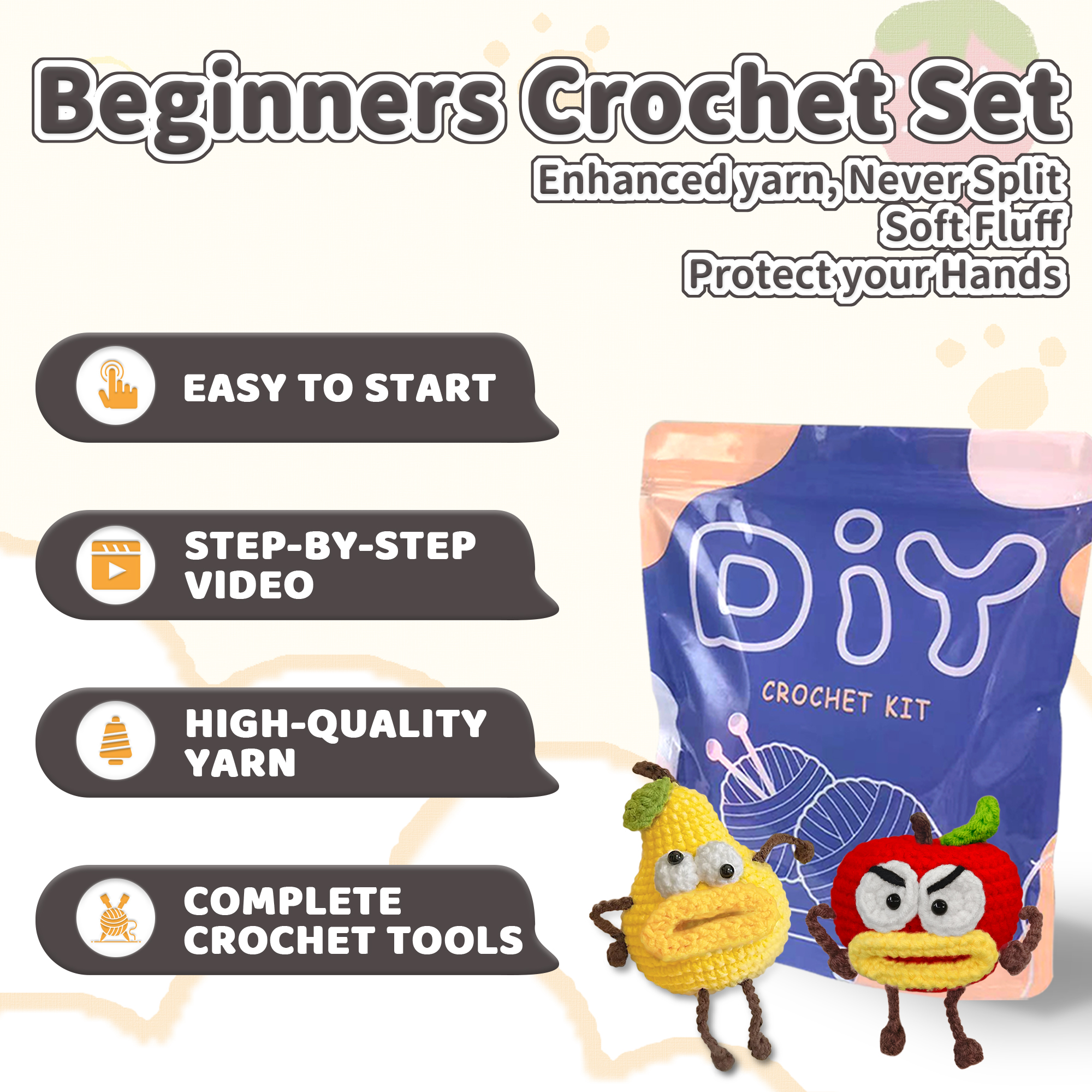 YAMAXIN DIY Crochet Kit for Be - Art Craft Yarn review and price