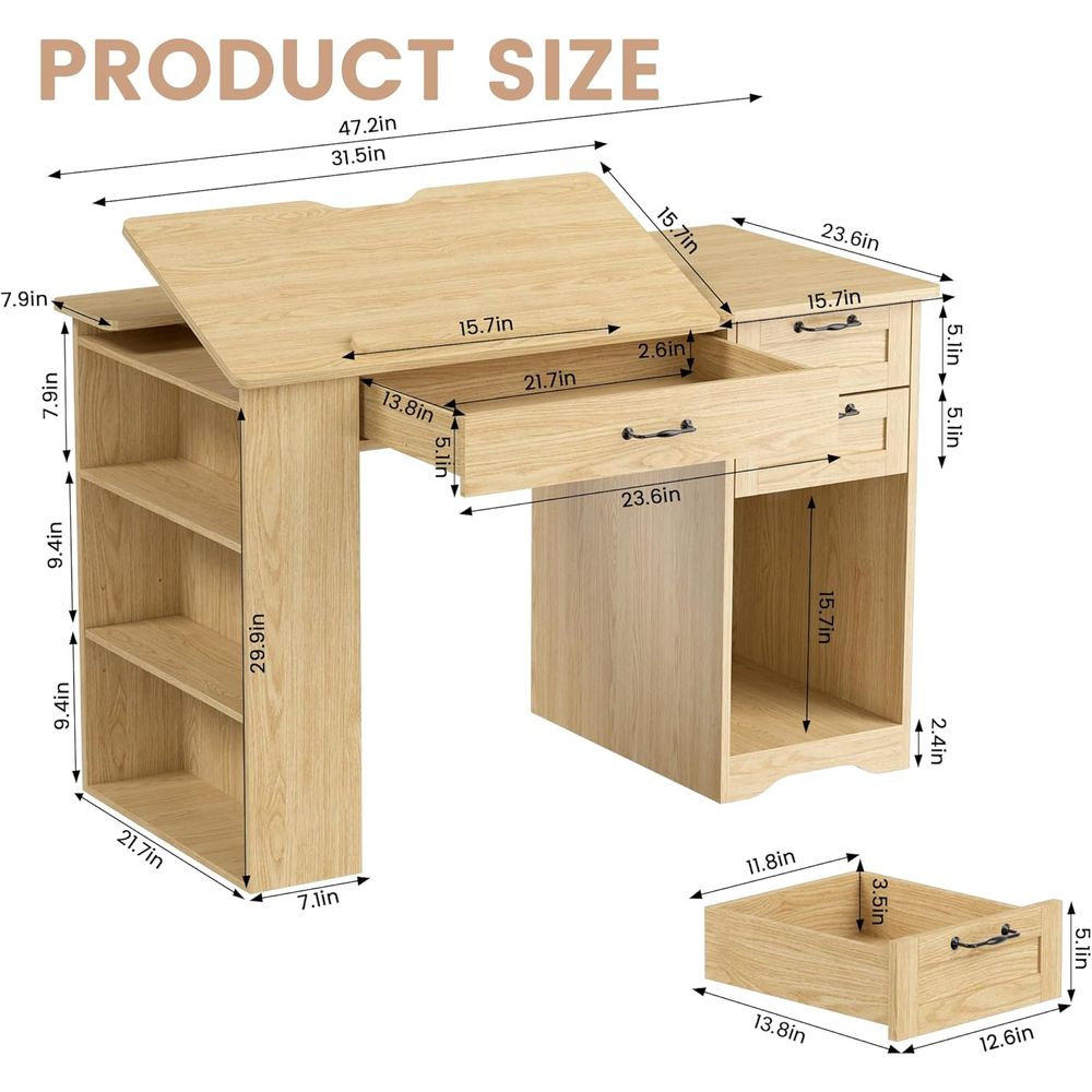 Adjustable Desk with Storage,  - Art & Craft Kids Salon review and price