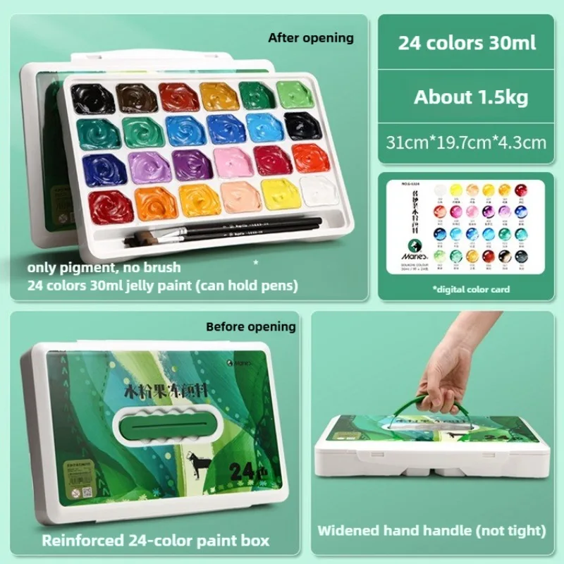 24Color Jelly Gouache Paint Se - Gouache Paint Set review and price