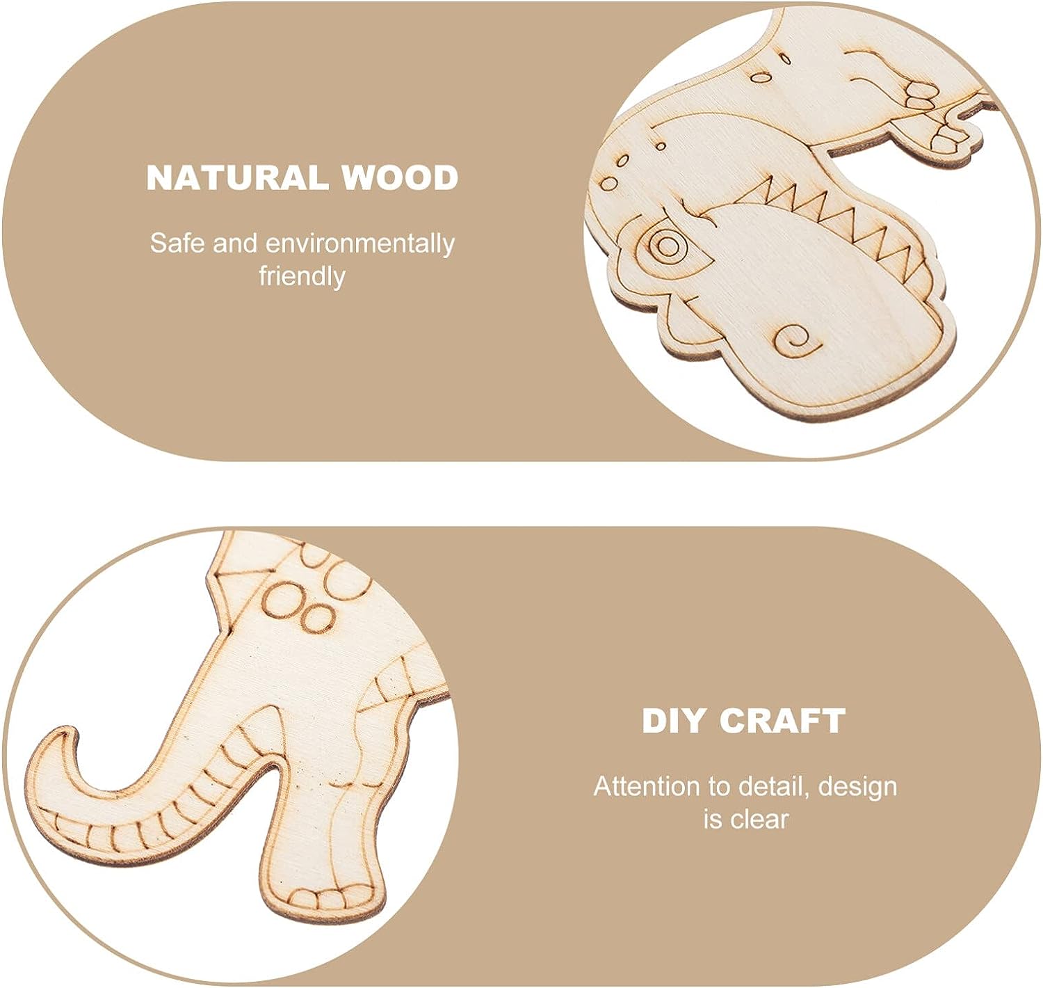 8 Pieces Unfinished Wooden Din - Art Craft Dinosaurs review and price