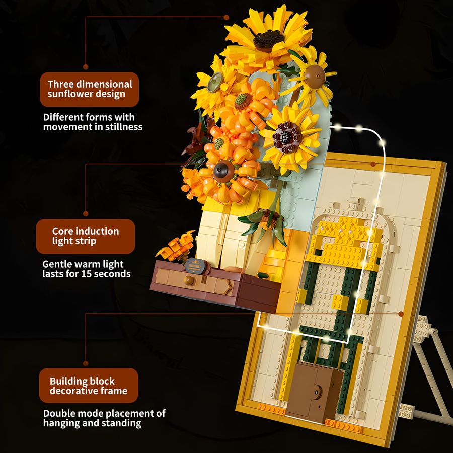 Flowers Sunflower Building Blo - Art And Craft Valentine review and price