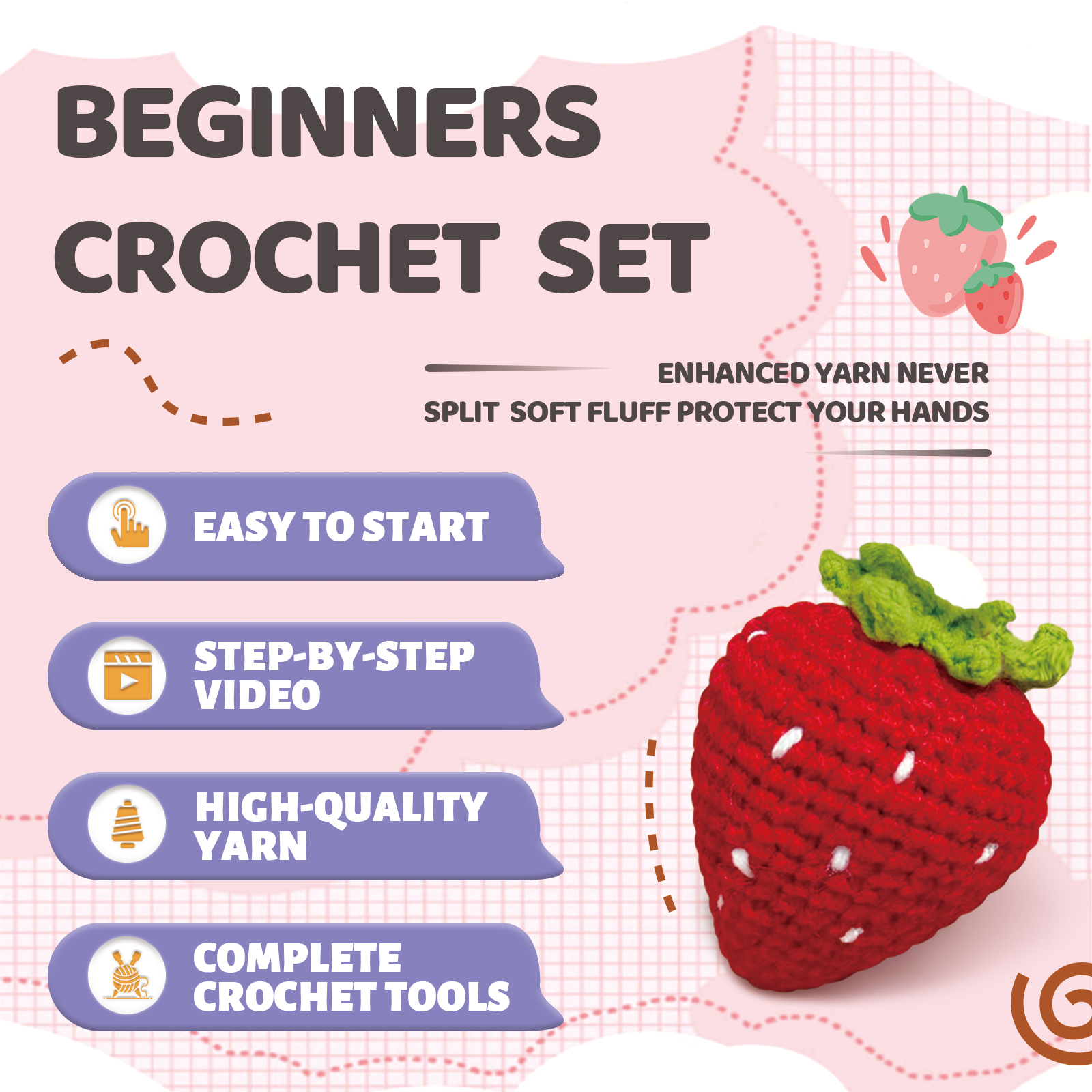 YAMAXIN 1PC Fruit Theme Croche - Art Craft Yarn review and price