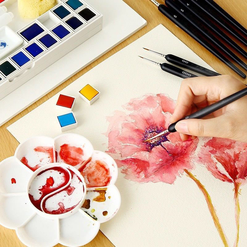 Hook line pen watercolor clabo - Gouache Paint Set review and price