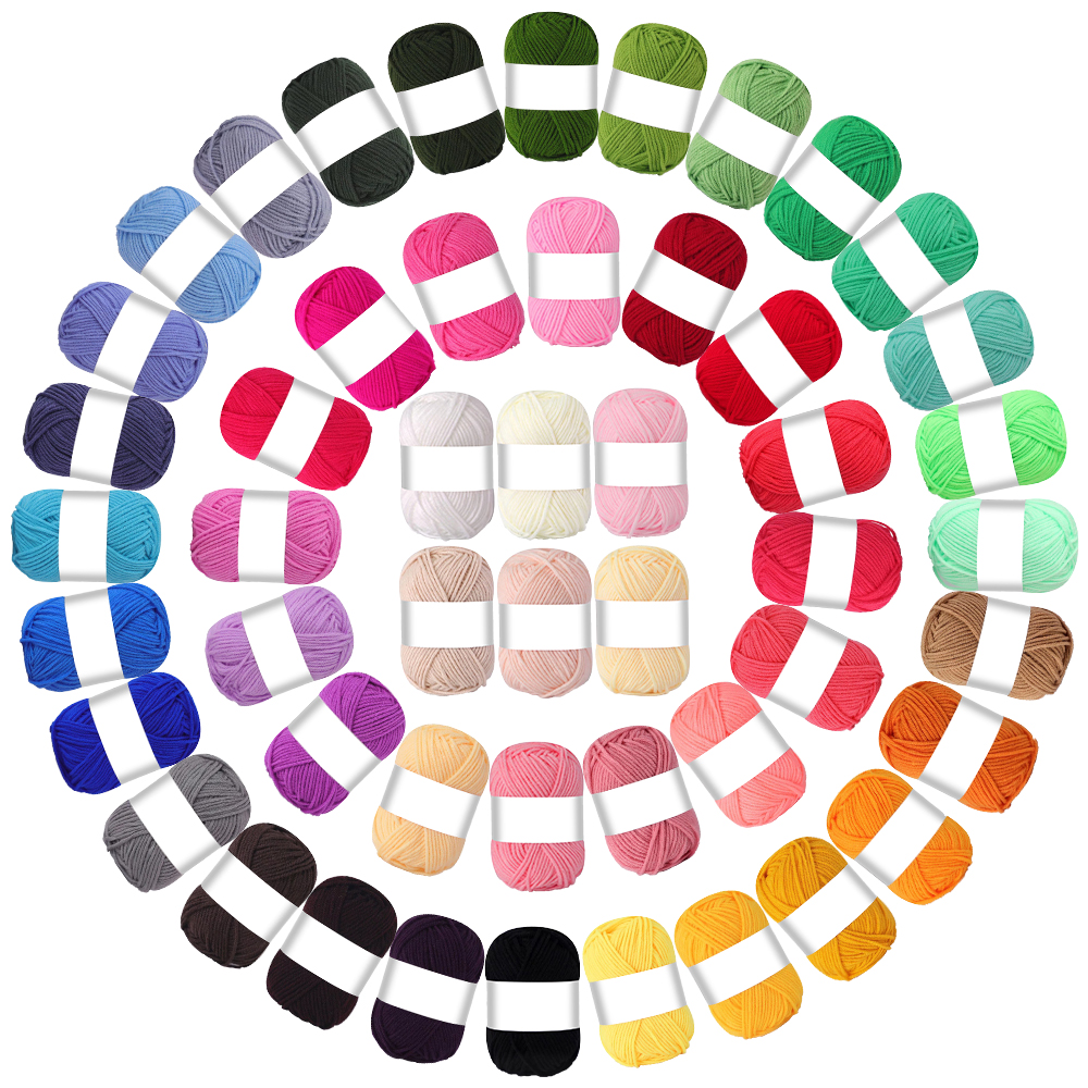 50pcs/set Soft Yarns Set, Dura - Art Craft Yarn review and price