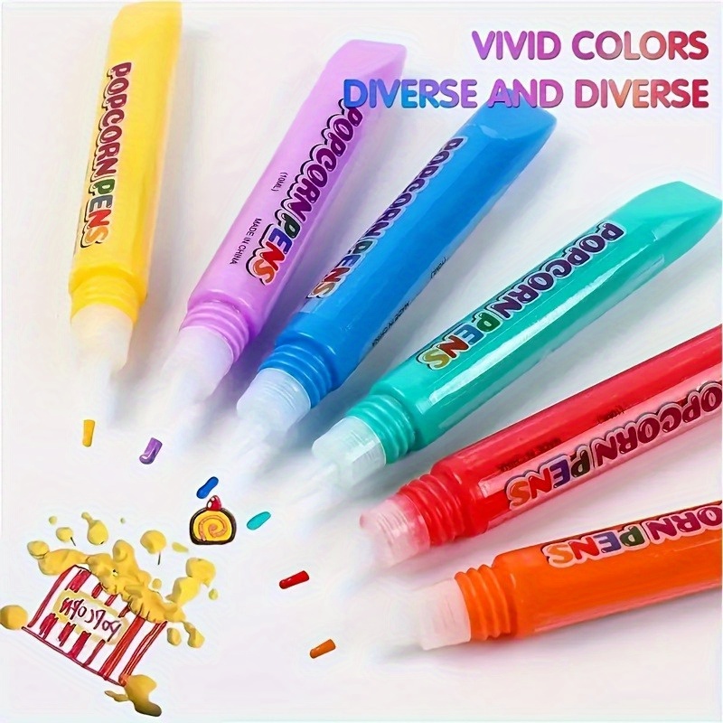 6pcs Puffy Popcorn Art Pens, 3 - Art Craft Activities review and price
