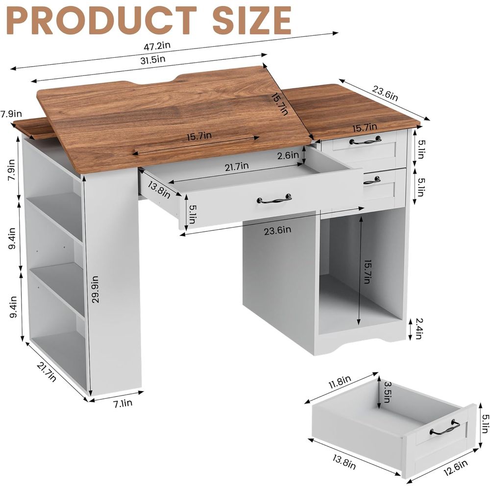 Adjustable Desk with Storage a - Art & Craft Kids Salon review and price