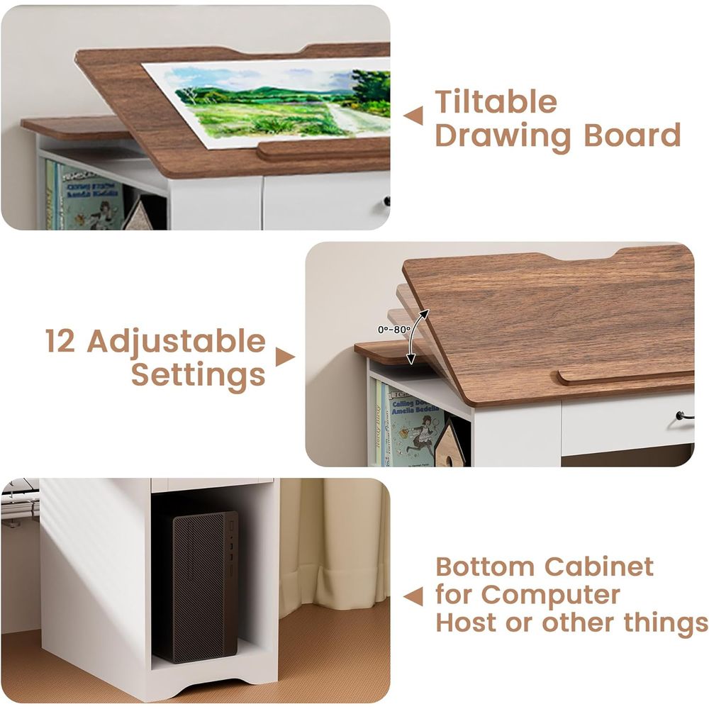 Adjustable Desk with Storage a - Art & Craft Kids Salon review and price