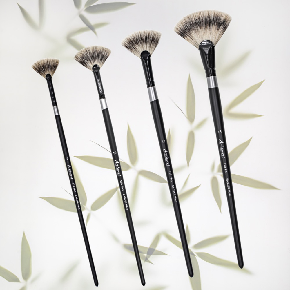 ArtSecret Badger Hair Fan Shap - Gouache Paint Set review and price