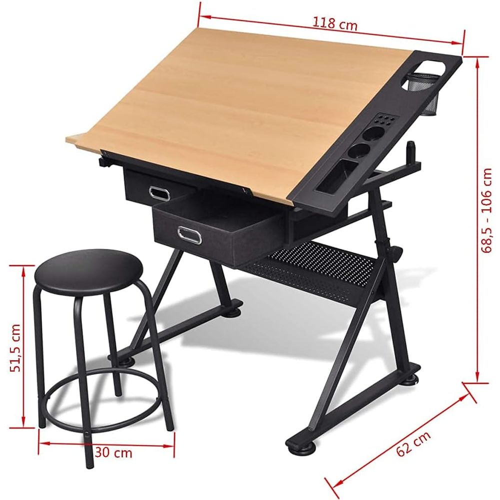 Adjustable Height Drafting Tab - Art & Craft Kids Salon review and price
