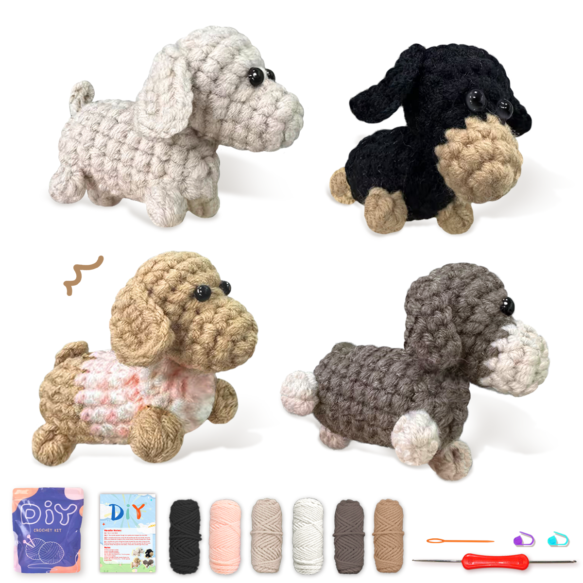 YAMAXIN 4PC Dog Crochet Needle - Art Craft Yarn review and price
