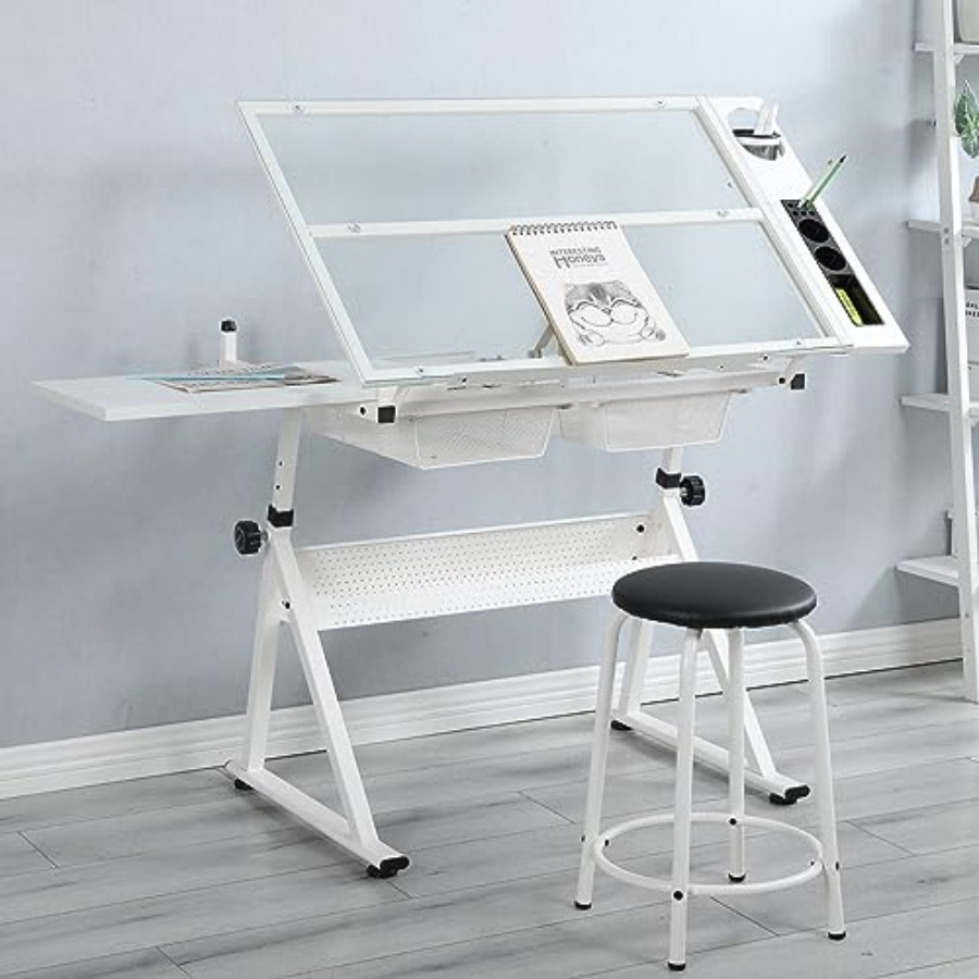 Drafting Table with Stool Mode - Art & Craft Kids Salon review and price