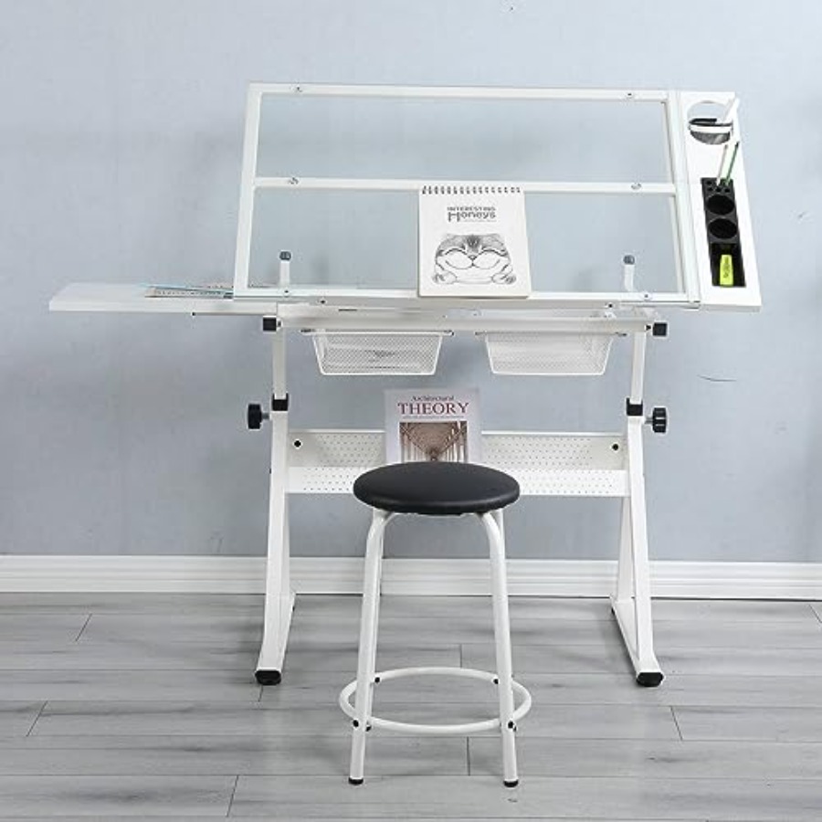 Drafting Table with Stool Mode - Art & Craft Kids Salon review and price