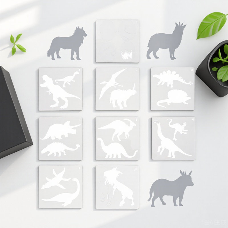 10Pcs Dinosaur Painting Templa - Art Craft Dinosaurs review and price
