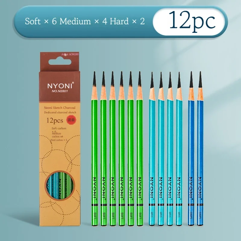 10/12Pcs Professional Sketchin - Sketching Charcoal Set review and price