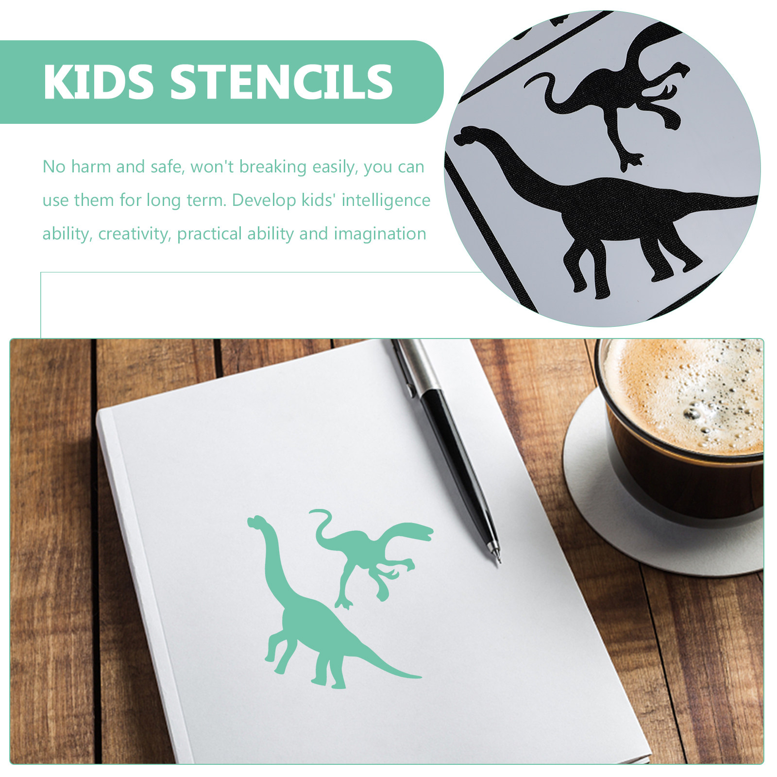 10Pcs Dinosaur Painting Stenci - Art Craft Dinosaurs review and price