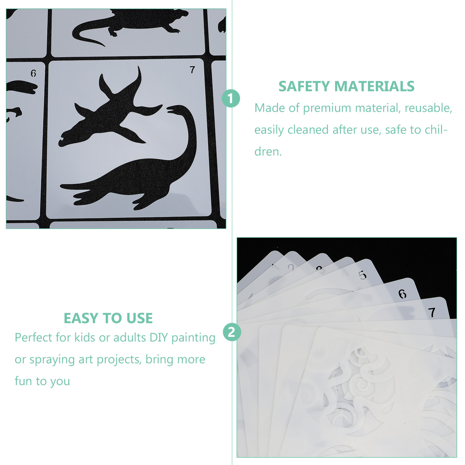 10Pcs Dinosaur Painting Stenci - Art Craft Dinosaurs review and price
