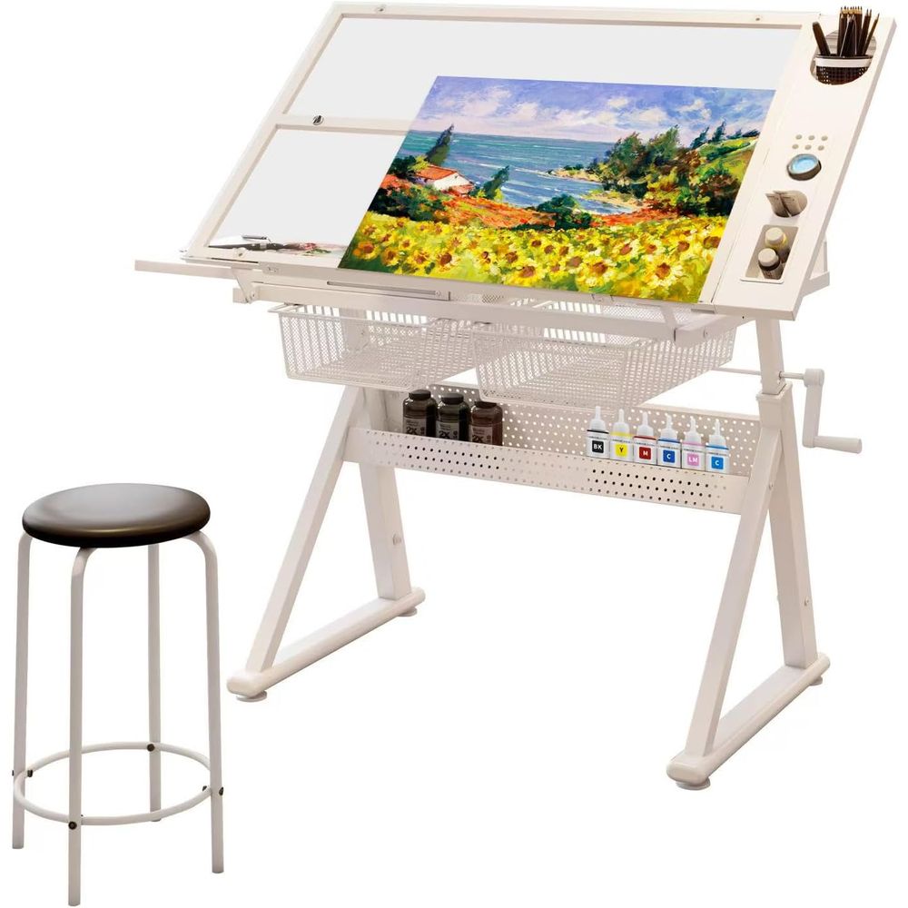 Adjustable Art Desk with Tempe - Art & Craft Kids Salon review and price