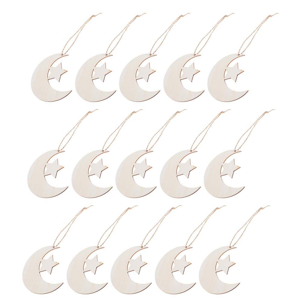 40Pcs Unfinished Wooden Moon S - Art And Craft For Nursery review and price