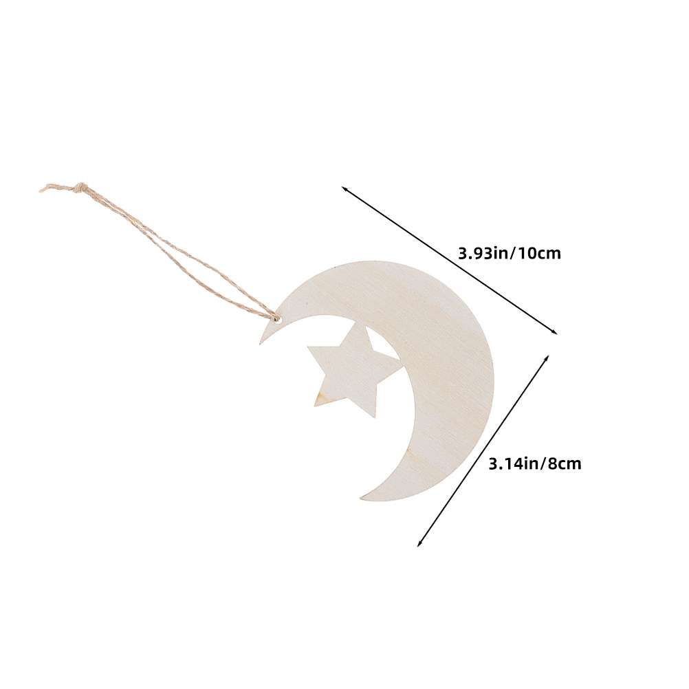 40Pcs Unfinished Wooden Moon S - Art And Craft For Nursery review and price