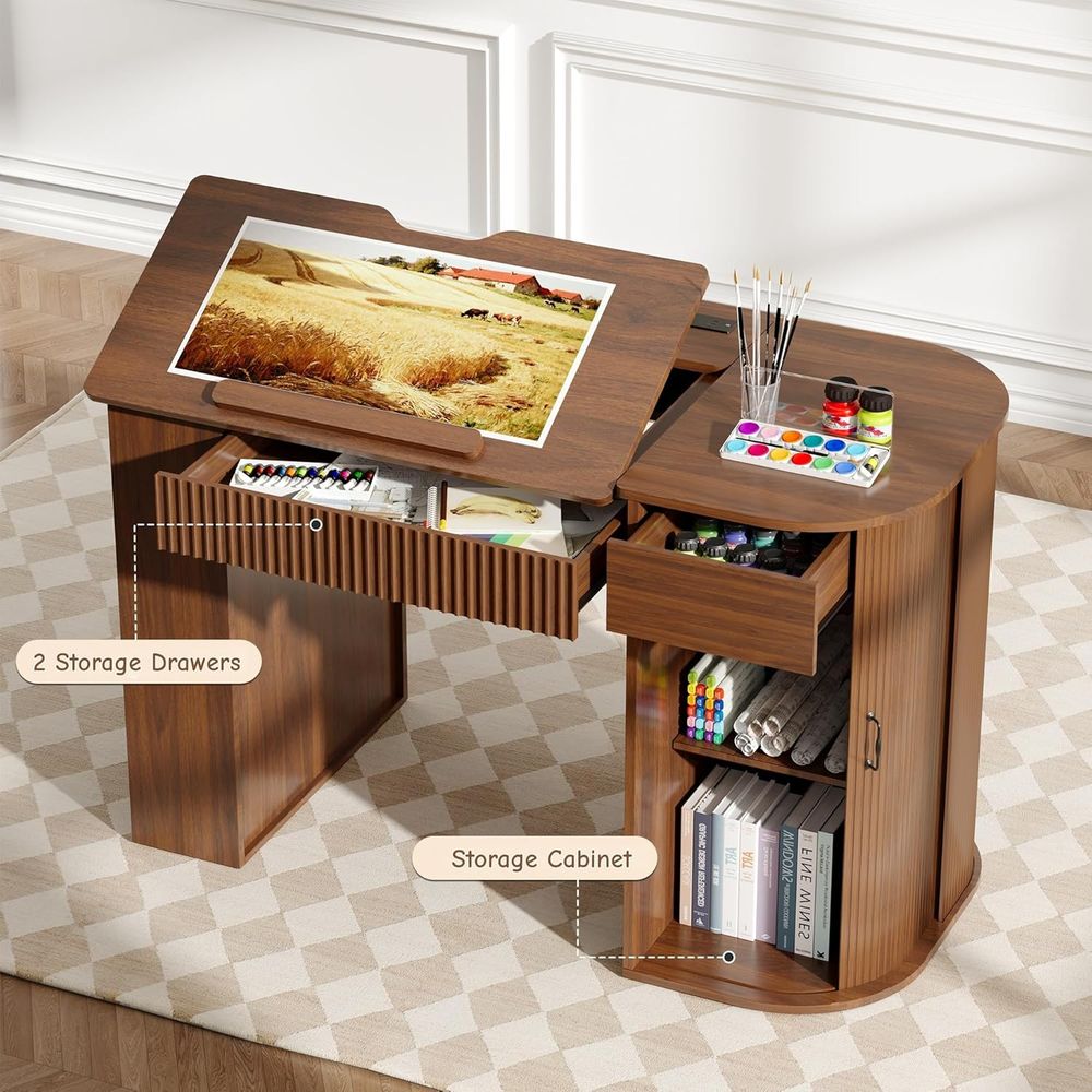 Storage Cabinet Desk with Shel - Art & Craft Kids Salon review and price