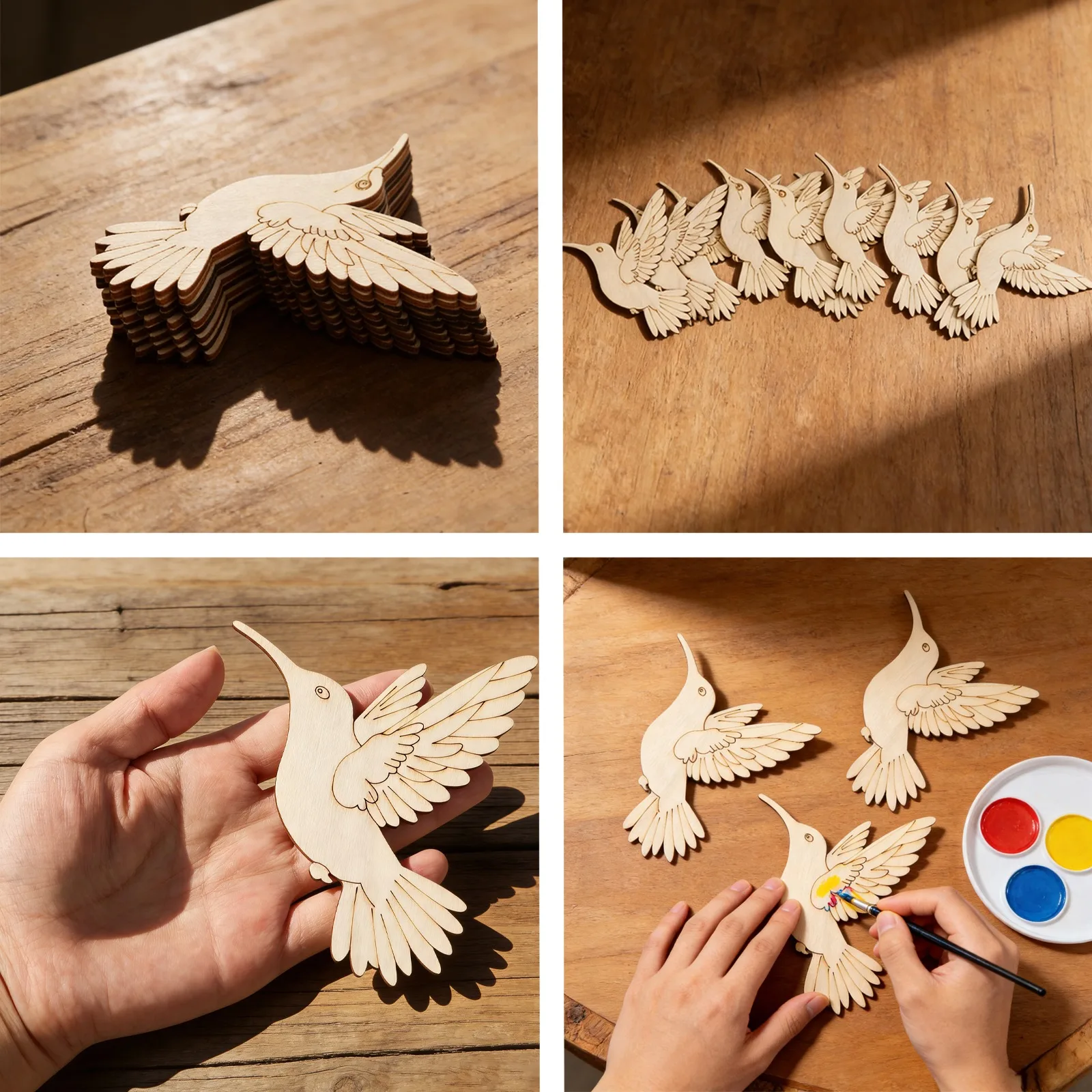 10pcs Unfinished Wood Animal B - Art & Craft Kids Salon review and price