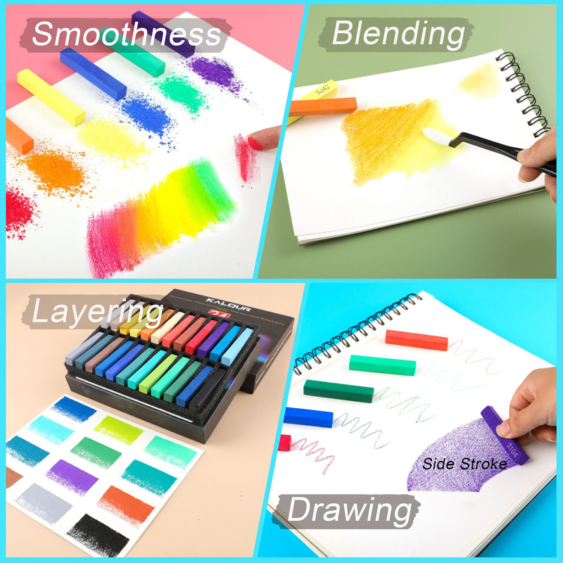 24Colors Set Soft Pastel Maste - Sketching Charcoal Set review and price
