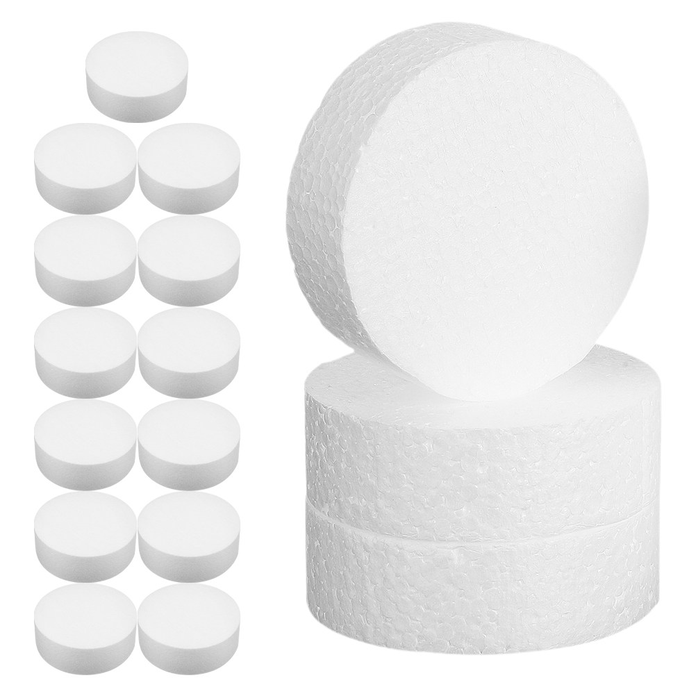 16Pcs White Round Foam Discs C - Art Craft Activities review and price