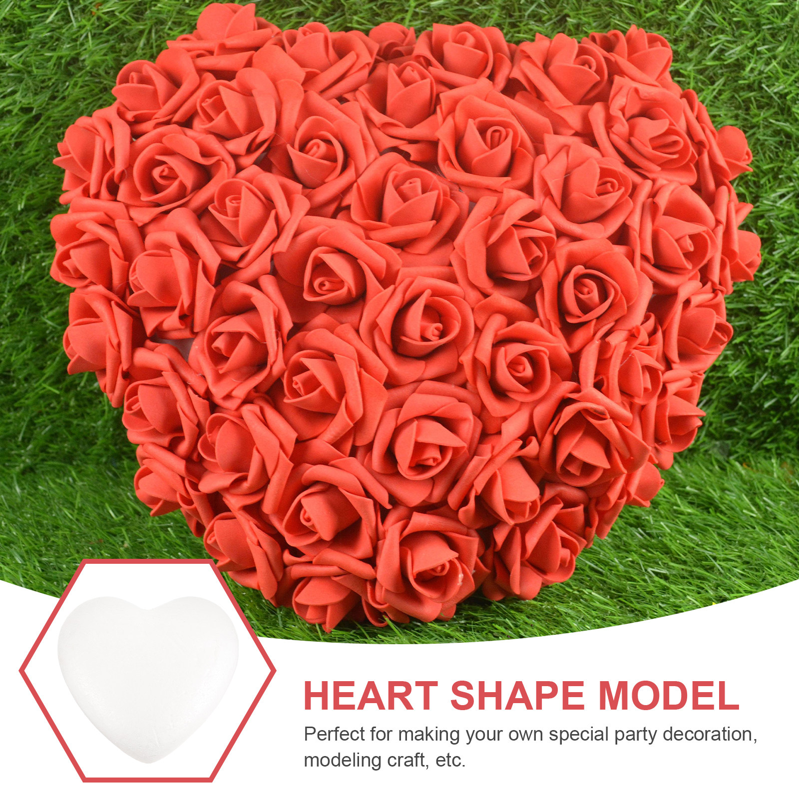 White 23Cm Modeling Heart Poly - Art And Craft Valentine review and price