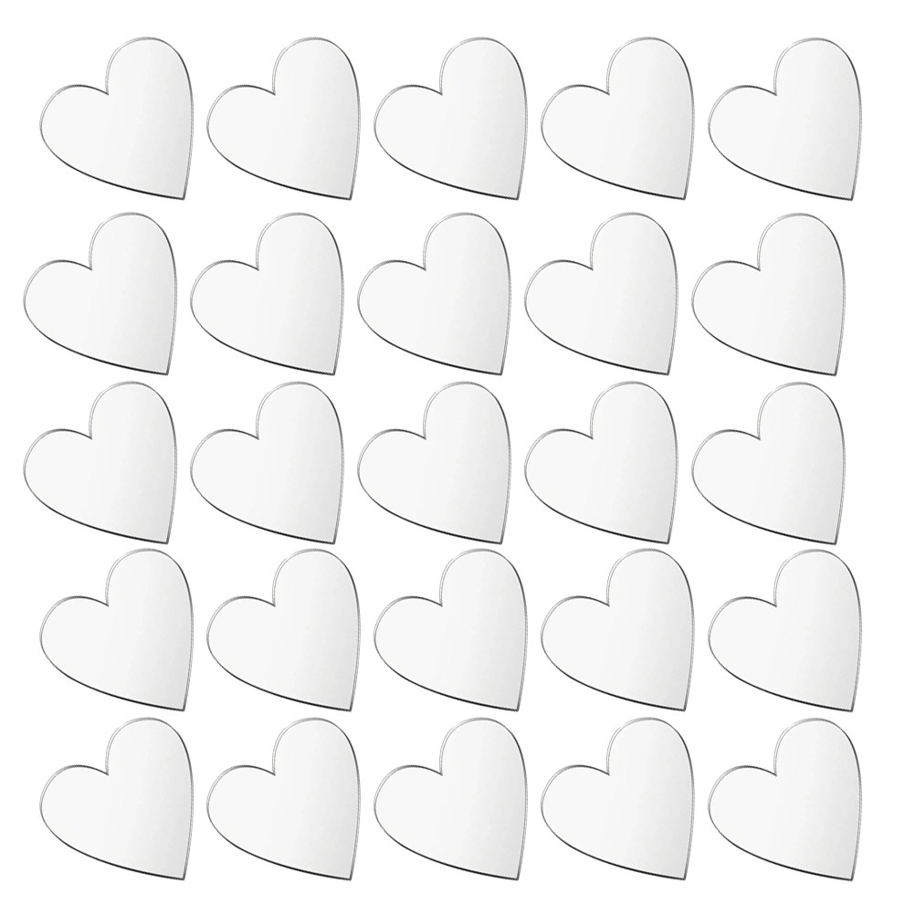 100Pcs Acrylic Heart Mirror St - Art And Craft Valentine review and price