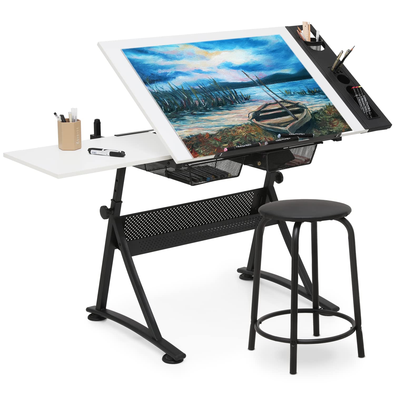 Adjustable Drafting Desk with  - Art & Craft Kids Salon review and price