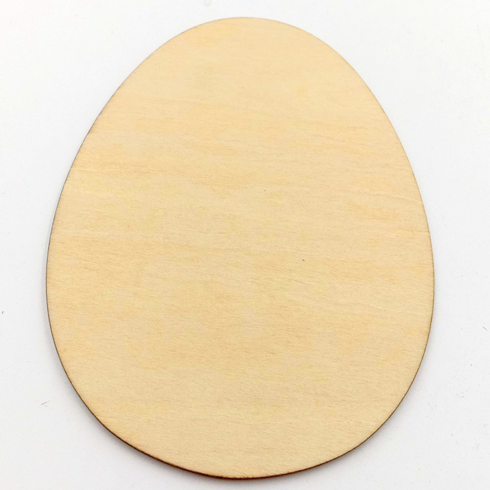 50Pcs 60Mm Egg Shape Wood DIY  - Art And Craft For Nursery review and price