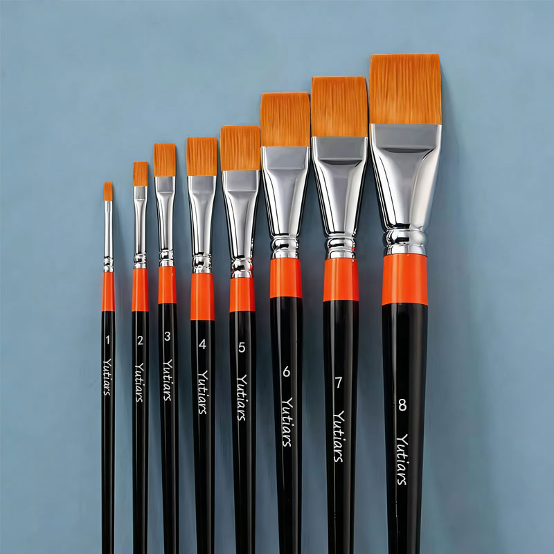 1Pc Artist Flat Paint Brushes  - Gouache Paint Set review and price
