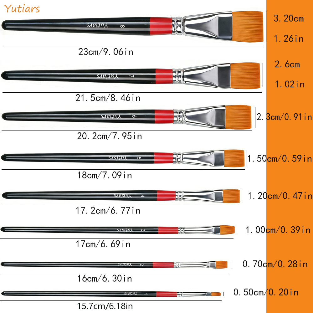 1Pc Artist Flat Paint Brushes  - Gouache Paint Set review and price