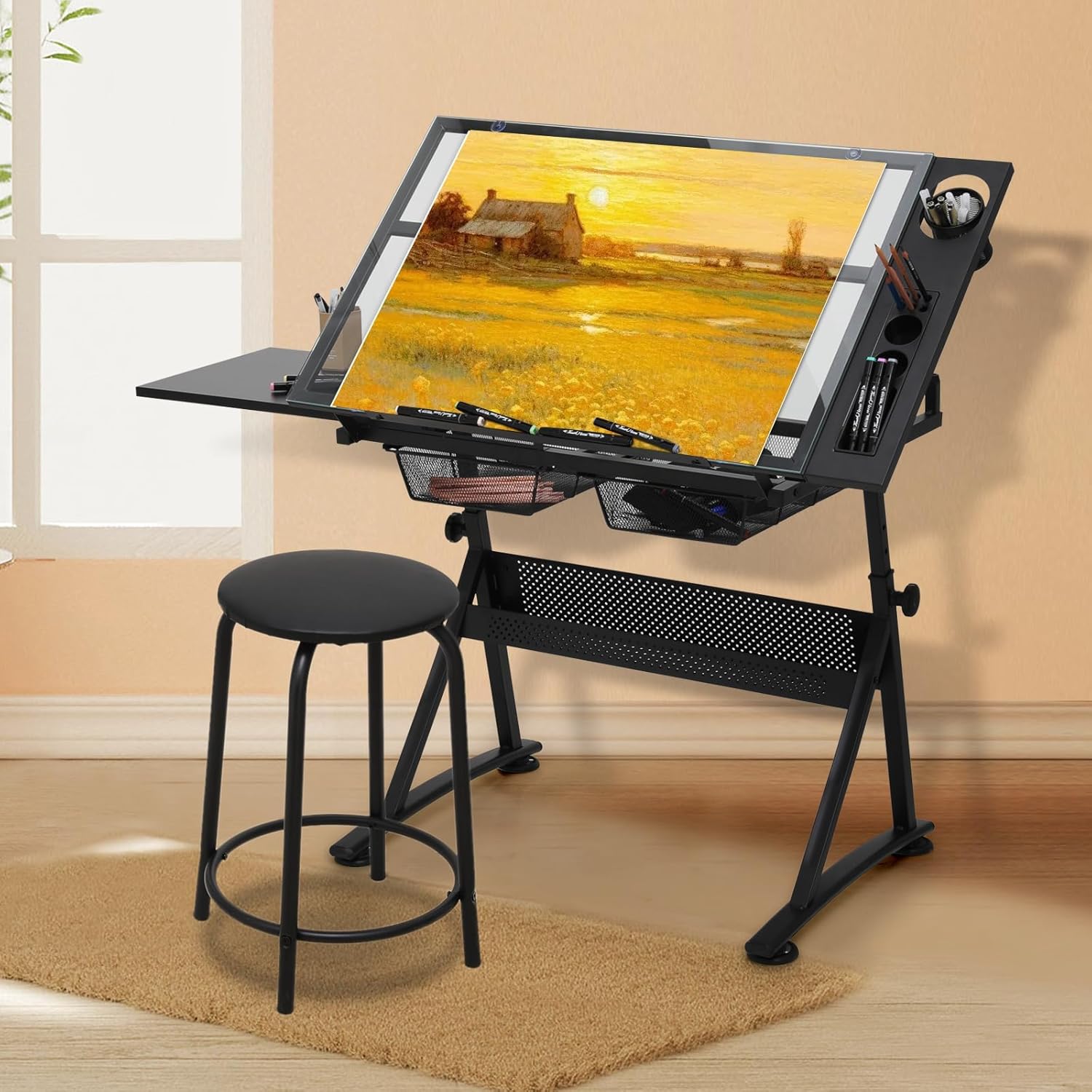 Drafting Table with Height Adj - Art & Craft Kids Salon review and price