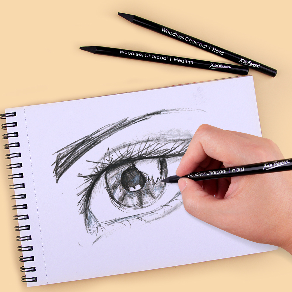 3pcs Woodless Graphite Pencils - Sketching Charcoal Set review and price